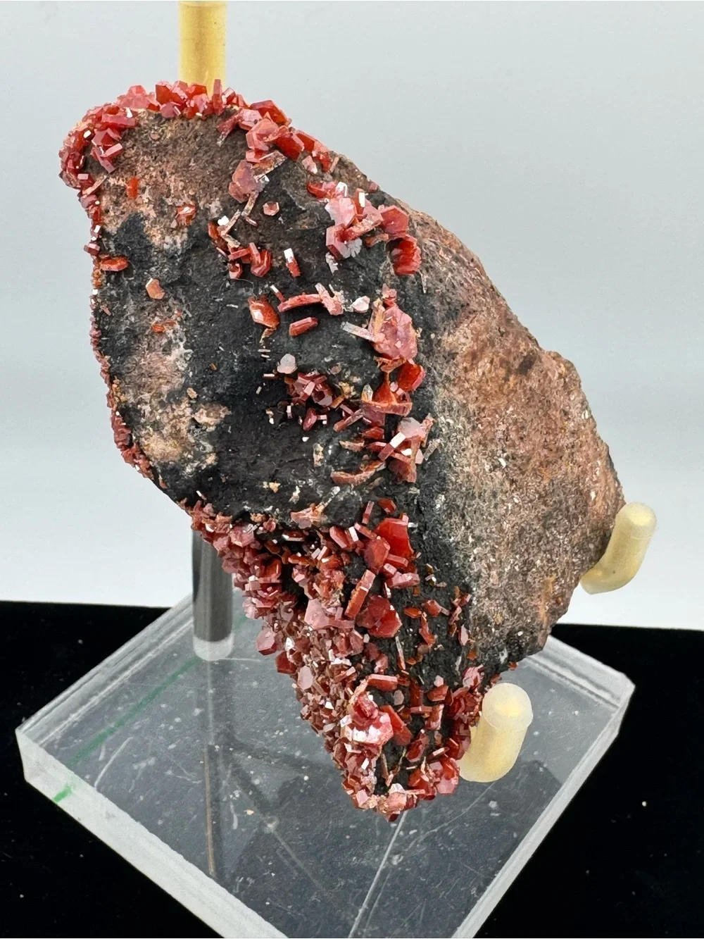 Vanadinite Crystal Cluster on Matrix